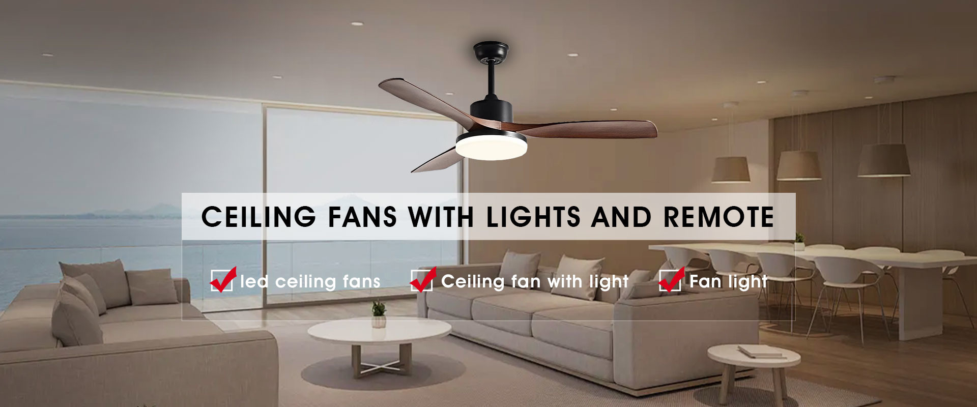 Qualität LED-Deckenlüfter usine