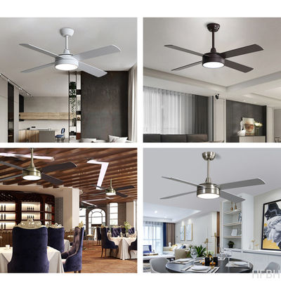 HFBH ABS Blade Ceiling Fan Remote Control 52 Inch AC DC Indoor Ceiling Fan With Light
