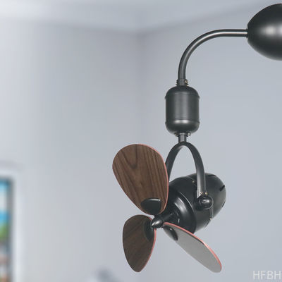 Light Duty LED Ceiling Fan Lights , Wall Mounted Oscillating Fans With Remote Control