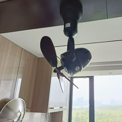 Light Duty LED Ceiling Fan Lights , Wall Mounted Oscillating Fans With Remote Control