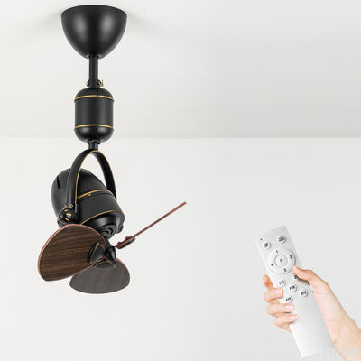 Light Duty LED Ceiling Fan Lights , Wall Mounted Oscillating Fans With Remote Control