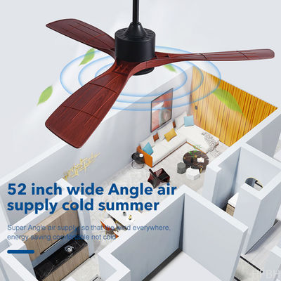 Classical Style Electrical AC Motor Ceiling Fan , Decorative 3 Blade Modern Ceiling Fan