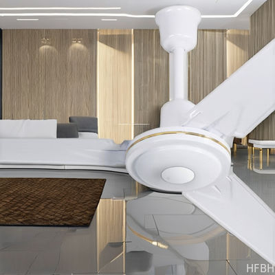Smart 42 Inch Modern LED Ceiling Fans Electric Power Source 220V Iron Blade