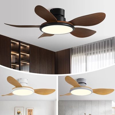 110V-240V Retro Ceiling Fan With Light , Modern Ceiling Fan With Remote Control