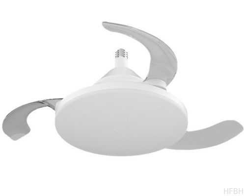 3 Color Stepless Dimming Invisible Blade Ceiling Fan With LED Light And Remote