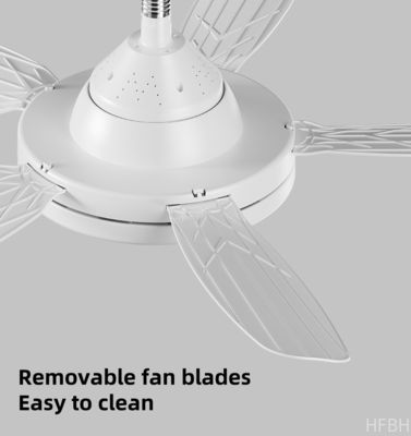 360 Rotating Ceiling Fan ABS Blades 32 Inch Ceiling Fan With LED Light