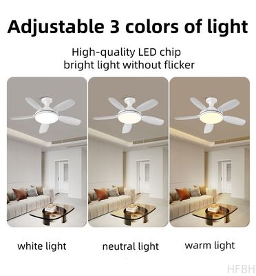 360 Rotating Ceiling Fan ABS Blades 32 Inch Ceiling Fan With LED Light