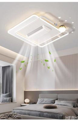 Three Color Strong Wind Ceiling Fan Light Anti Flicker Silent Ceiling Fan With Light And Remote