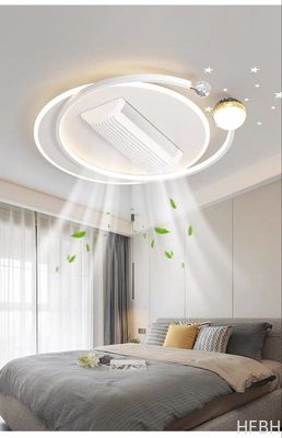 Three Color Strong Wind Ceiling Fan Light Anti Flicker Silent Ceiling Fan With Light And Remote