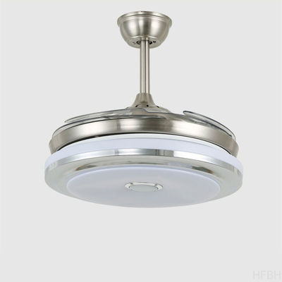 Vintage Home Ceiling Fans Customized Size Modern Flush Mount Ceiling Fan With Light
