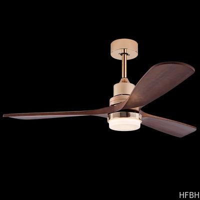 Solid Wood Leaf Ceiling Fan Remote Control Ceiling Fan With Light