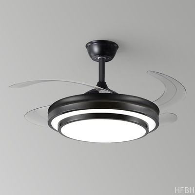 Remote Control LED Bedroom Ceiling Fan Modern Retractable Ceiling Fans With LED Lights