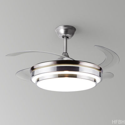 Remote Control LED Bedroom Ceiling Fan Modern Retractable Ceiling Fans With LED Lights