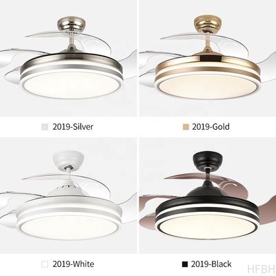 110V Modern LED Ceiling Lamp 42 Inch Remote Control Ceiling Fan With Light