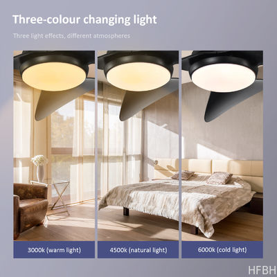 Dimmable LED Flush Mount Ceiling Fan With LED Light Customized