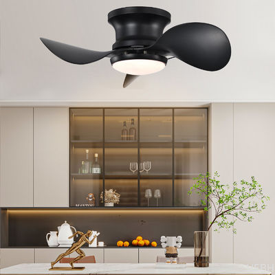 Dimmable LED Flush Mount Ceiling Fan With LED Light Customized