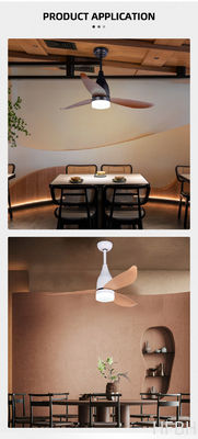 Decorative Flush Mount LED Ceiling Fan , DC Ceiling Fan With Light And Remote
