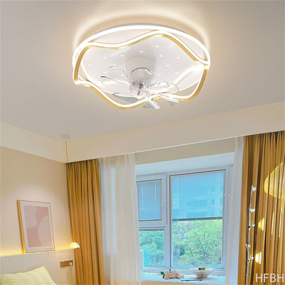 52 Flush Mount Bladeless Ceiling Fan With Light And Remote