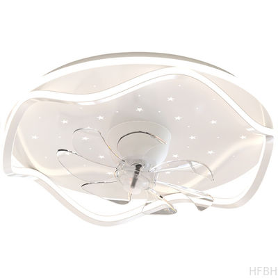 52 Flush Mount Bladeless Ceiling Fan With Light And Remote