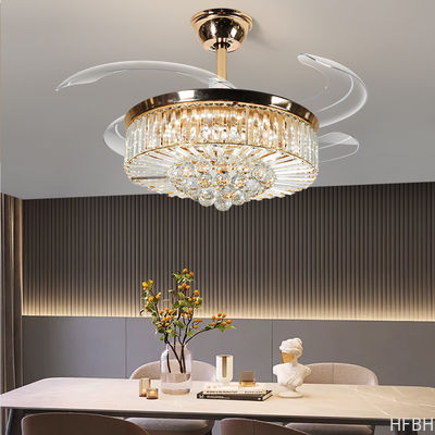 Luxury LED Flush Mount Ceiling Fan With Light And Remote Control