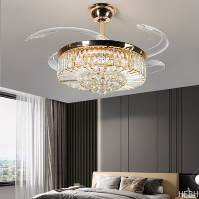 Luxury LED Flush Mount Ceiling Fan With Light And Remote Control