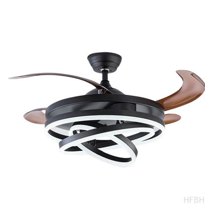 Modern Bedroom Lighting Fixtures Invisible Ceiling Light With Fan And Remote Control