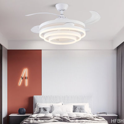 Modern Bedroom Lighting Fixtures Invisible Ceiling Light With Fan And Remote Control