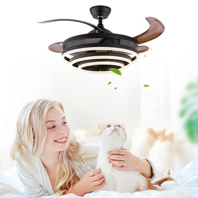 Modern Bedroom Lighting Fixtures Invisible Ceiling Light With Fan And Remote Control