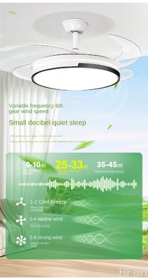Remote Control LED Ceiling Fan Lights , Modern LED Invisible Ceiling Fan With Light