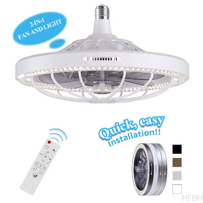 Moving Head Intelligent Dimming Home Decor Ceiling Fan 360 Rotating Remote Control