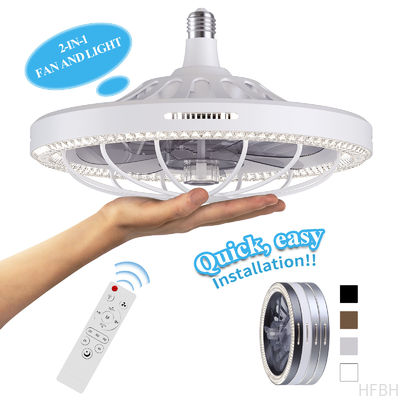 Moving Head Intelligent Dimming Home Decor Ceiling Fan 360 Rotating Remote Control