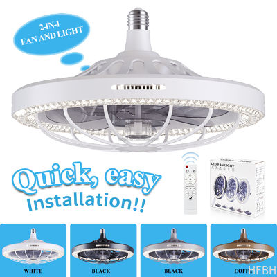 Moving Head Intelligent Dimming Home Decor Ceiling Fan 360 Rotating Remote Control