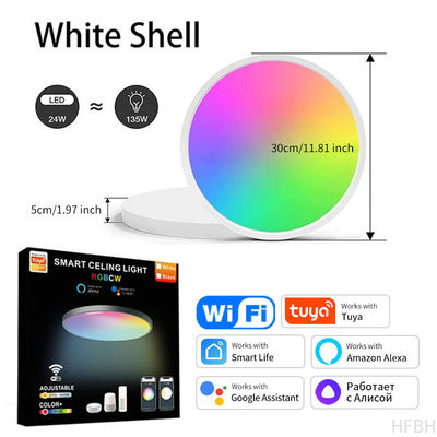 RGB CW WW LED APP Ctrl Dream Color Stepless Dimmable LED Ceiling Lights For Living Room