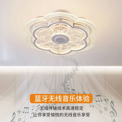 Simple Modern Living Room Ceiling Fan Light , Chandelier Ceiling Fan For Bedroom