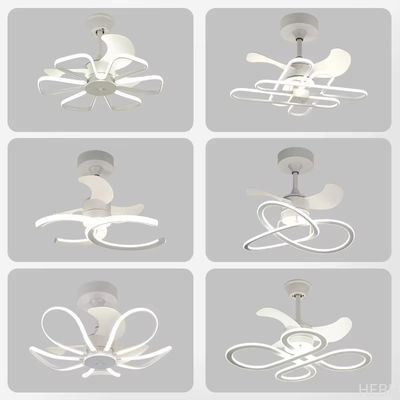 Nordic Inverter Ceiling Fan 52 Inch Silent Ceiling Fans For Bedroom / Dining Room