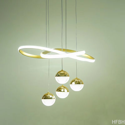 Custom Crystal Ceiling Fan Light , Chandelier Ceiling Fan With Pendant Light