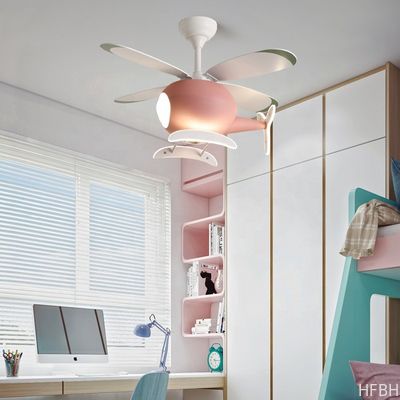 Custom Helicopter Ceiling Fan Light , Airplane Ceiling Fan Remote Control For Kids Room