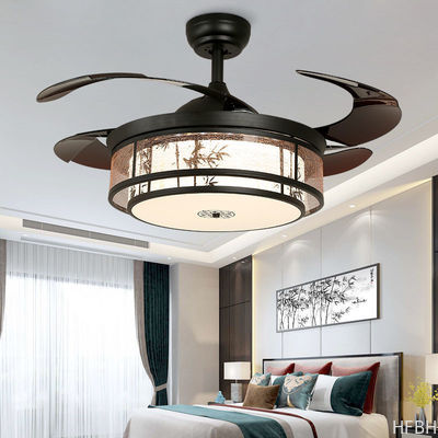 Safe Indoor Fan Light Remote Control Ceiling Lighting Chandelier With Fan