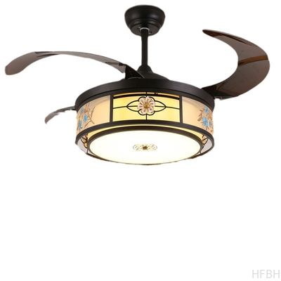 Safe Indoor Fan Light Remote Control Ceiling Lighting Chandelier With Fan