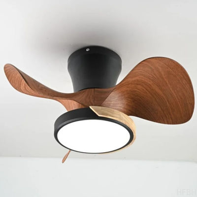 Stylish Wooden Design Ceiling Fan 52 Inch White Solar Ceiling Fan With Light