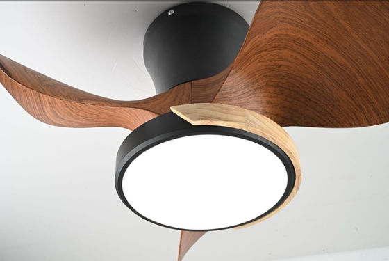 Stylish Wooden Design Ceiling Fan 52 Inch White Solar Ceiling Fan With Light