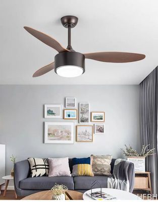 Pop Style Solid Wood Ceiling Fan With DC Motor And LED Light
