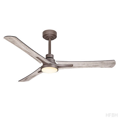 Custom Adjustable Light Ceiling Fan , 3 Reversible Blade Ceiling Fan With Light And Remote