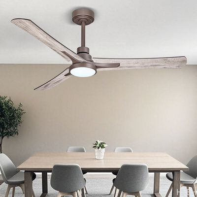 Custom Adjustable Light Ceiling Fan , 3 Reversible Blade Ceiling Fan With Light And Remote