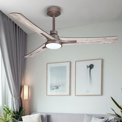 Custom Adjustable Light Ceiling Fan , 3 Reversible Blade Ceiling Fan With Light And Remote