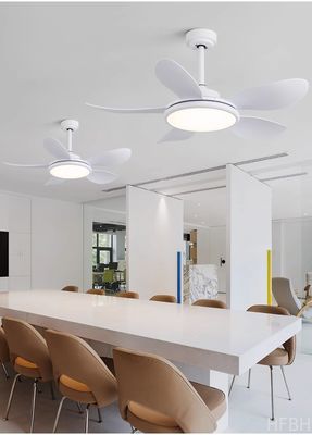 Large Wind Power Electric Fan Pendant Light Five Leaf Solid Wood Ceiling Fan