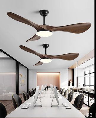 American Retro Solid Wood 42 Inch 3 Blade Ceiling Fan With High Wind Power