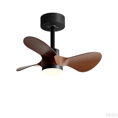 20 Inch Small Ceiling Fan Light American Retro Silent Electric Fan Pendant Light