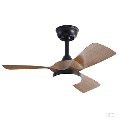 32 Inch Simple Frequency Wooden Blade Ceiling Fan Conversion Nordic Home Fan Light