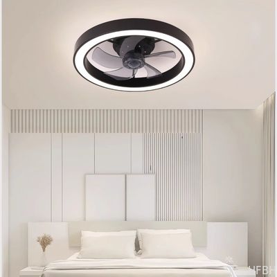 Modern Silent Fan Bedroom Fan Light Full Spectrum Eye Protection Invisible Living Room Study Room Dining Room Fan Light